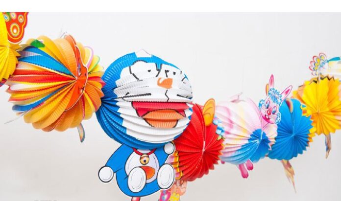 Lồng đèn giấy xếp giá rẻ