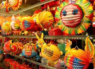 Lồng đèn giấy hình thú loại trung Lồng đèn giấy hình thú loại trung